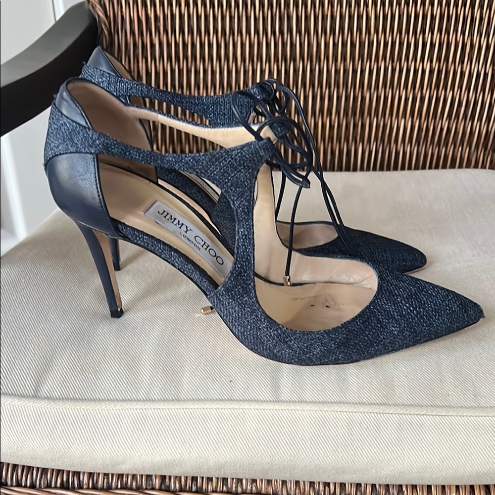Jimmy Choo Women's Navy Heels